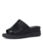 Γυναικεία μαύρη πλατφόρμα δερμάτινη Tamaris - Image 4