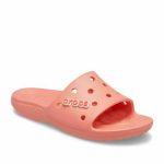 Crocs Classic Slides σε Κοραλλί Χρώμα - Image 4