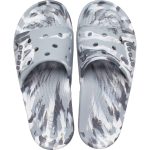 Classic Crocs Marbled Slide - Light Grey/Multi - Image 6