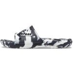 Classic Crocs Marbled Slide - White/Black - Image 3