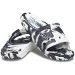 Classic Crocs Marbled Slide - White/Black - Image 5