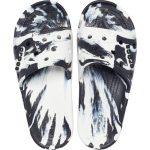 Classic Crocs Marbled Slide - White/Black - Image 6