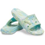 Classic Crocs Marbled Slide - Pure Water/Multi - Image 5