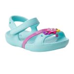 Crocs Παιδικά Ανατομικά Παπουτσάκια Θαλάσσης για Κορίτσι Lina Charm Γαλάζιο