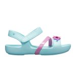 Crocs Παιδικά Ανατομικά Παπουτσάκια Θαλάσσης για Κορίτσι Lina Charm Γαλάζιο - Image 3