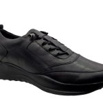 Μαύρα Δερμάτινα Γυναικεία Sneakers Safe Step - Image 5