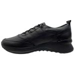 Μαύρα Δερμάτινα Γυναικεία Sneakers Safe Step - Image 4