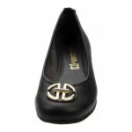 Ragazza 082 Γυναικείες Δερμάτινες Μπαλαρίνες Μαύρο Ανατομικό All-Day Comfort - Image 4