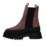 Tamaris Γυναικεία μποτάκια Chelsea Μαύρο - Κονιάκ - Image 3