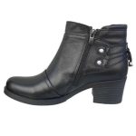 Safe Step 19201 Δερμάτινα Γυναικεία Μποτάκια Αστραγάλου Μαύρα - Image 3