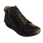 Safe Step 19511 Δερμάτινα Γυναικεία Wedges Μαύρα - Image 4