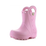Crocs Παιδικές Γαλότσες για Κορίτσι Handle It Rain Boot Ροζ