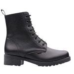 Ragazza μαύρο δερμάτινο μποτάκι 0269