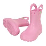 Crocs Παιδικές Γαλότσες για Κορίτσι Handle It Rain Boot Ροζ - Image 4