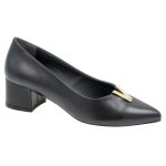 Ragazza 0168 Δερμάτινες Γόβες σε Μαύρο Χρώμα - Image 3