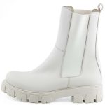 Ragazza 0372 Δερμάτινα Γυναικεία Μποτάκια Cream - Image 3