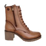 Ragazza 0579 Δερμάτινα Γυναικεία Αρβυλάκια με Τακούνι ταμπά - Image 4