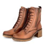 Ragazza 0579 Δερμάτινα Γυναικεία Αρβυλάκια με Τακούνι ταμπά - Image 3