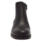 Ragazza Δερμάτινα Γυναικεία Chelsea Μποτάκια με Μεσαίο Τακούνι Μαύρα 0360 - Image 6