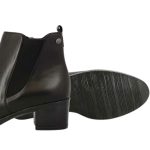 Ragazza Δερμάτινα Γυναικεία Chelsea Μποτάκια με Μεσαίο Τακούνι Μαύρα 0360 - Image 3