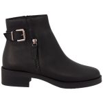 Ragazza Δερμάτινα Γυναικεία Μποτάκια Αστραγάλου Μαύρα 0164 - Image 2