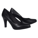 Ragazza Δερμάτινες Γόβες με Χοντρό Μεσαίο Τακούνι Μαύρο - Image 4