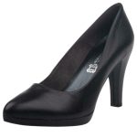 Ragazza Δερμάτινες Γόβες με Χοντρό Μεσαίο Τακούνι Μαύρο - Image 7