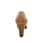 Ragazza Δερμάτινες Γόβες με Χοντρό Ψηλό Τακούνι Μπεζ - Image 6