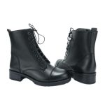 Ragazza μαύρο δερμάτινο μποτάκι - Image 6