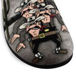 Adam's Shoes Χειμερινές Ανδρικές Παντόφλες με Σχέδια Μαύρες 1-624 22510 - Image 3