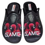 Adam's Shoes Χειμερινές Ανδρικές Παντόφλες με Σχέδια Μαύρες 1-624-22536-19 - Image 5