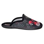 Adam's Shoes Χειμερινές Ανδρικές Παντόφλες με Σχέδια Μαύρες 1-624-22536-19 - Image 6