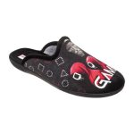 Adam's Shoes Χειμερινές Ανδρικές Παντόφλες με Σχέδια Μαύρες 1-624-22536-19 - Image 3