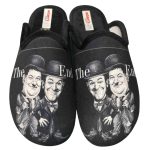 Ανδρικές μαύρες παντόφλες χειμερινές ADAMS 1-624-21551-19