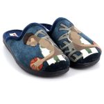 Ανδρικές μαύρες παντόφλες χειμερινές ADAMS 1-624-22522 - Image 11