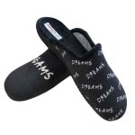 Μαύρες Ανδρικές Παντόφλες Σπιτιού Adam'S Shoes 1-624-22503-19 - Image 4