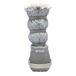 Crocs Γυναικείες Γαλότσες με Γούνα Γκρι - Image 3