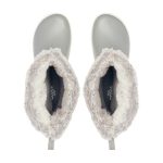 Crocs Γυναικείες Γαλότσες με Γούνα Γκρι - Image 4