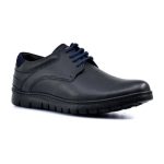 Softies Δερμάτινα Ανδρικά Casual Παπούτσια Μαύρα - Image 3