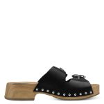 Γυναικεία μαύρη πλατφόρμα δερμάτινη Tamaris