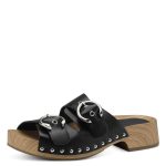 Γυναικεία μαύρη πλατφόρμα δερμάτινη Tamaris - Image 4