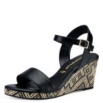 Tamaris Καλοκαιρινές Γυναικείες Πλατφόρμες Μαύρες - Image 4