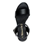 Tamaris Καλοκαιρινές Γυναικείες Πλατφόρμες Μαύρες - Image 6