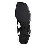 Γυναικεία Πέδιλα με Χοντρό Μεσαίο Τακούνι Μαύρα - Image 5