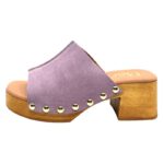 Γυναικεία Δερμάτινα Mules Καστόρι Ροζ Adams 748-23200-27 Pink Suede - Image 3