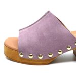 Γυναικεία Δερμάτινα Mules Καστόρι Ροζ Adams 748-23200-27 Pink Suede - Image 5