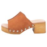 Γυναικεία Δερμάτινα Mules Καστόρι Ταμπά Adams 748-23200-27_Τ Tan Suede - Image 5