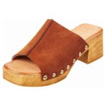 Γυναικεία Δερμάτινα Mules Καστόρι Ταμπά Adams 748-23200-27_Τ Tan Suede - Image 6