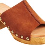 Γυναικεία Δερμάτινα Mules Καστόρι Ταμπά Adams 748-23200-27_Τ Tan Suede - Image 3