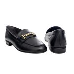 Ragazza Δερμάτινα Γυναικεία Μοκασίνια σε Μαύρο Χρώμα - Image 3